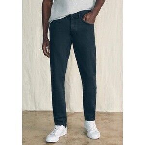 Faherty Pants Mens 33 Gray Pockets Stretch Chino Casual Straight Leg